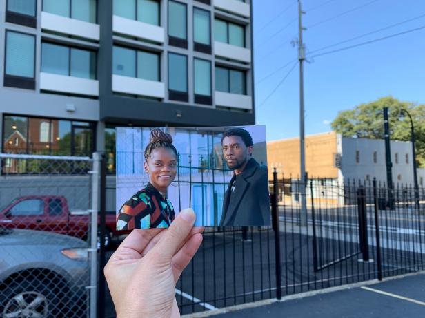 Escena de Black Panther en Wheat Street Towers, Atlanta. Foto por Andrea David.